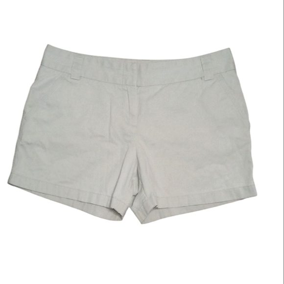 J. Crew Light Tan Khaki City Fit Cotton Chino Shorts Summer Size 10 - Picture 1 of 7